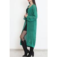 Mesh Long Cardigan Green - 15581.1319.