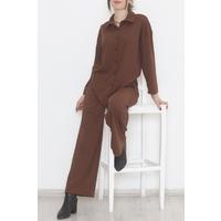 Corduroy Shirt Set Brown - 12537.1383.