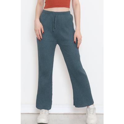 Ribbed Trousers Petrol1 - 8337.1567.