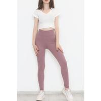 Ribbed Leggings Lilac - 10751.1098.