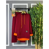 Phosphor Detailed Double Suit Claret Red