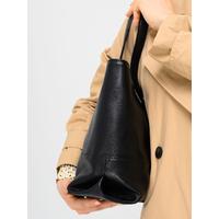 Genuine leather tote bag. TT1002f BLACK FLOTTER