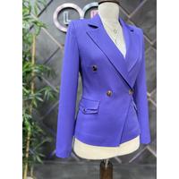 Gold Snap Button Suit Purple