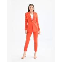 Atlas Suit Orange with Gold Button Accessories