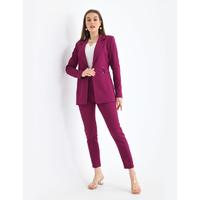 Atlas Suit with Gold Button Accessories, Plum