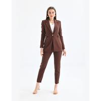 Atlas Suit Brown with Gold Button Accessories