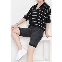 Shirt Collar Striped Knitwear Blackbone - 11182.1323.