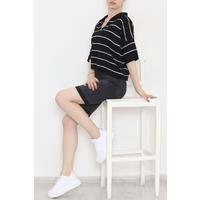 Shirt Collar Striped Knitwear Blackbone - 11182.1323.