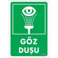 Göz Duşu Uyarı Levhası 17,5x25 KOD:1018