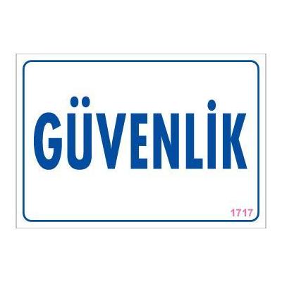 Güvenlik Uyarı Levhası 17,5x25 KOD:1717