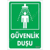 Güvenlik Duşu Uyarı Levhası 17,5x25 KOD:1017