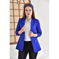 Magnificent Collar Jacket Saks Blue