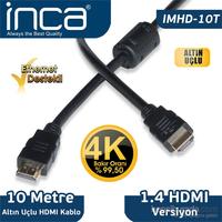 INCA IMHD-10T HDMI - HDMI (10 метр) 4K 1,4 В 3D алтын ұшты HDMI кабелі