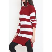 Pinstriped Thessaloniki Sweater Claret Red - 15156.1319.