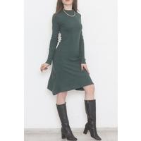 Interlock Flared Dress Emerald - 15064.1567.