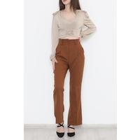 Flare Leg Trousers Brown - 20743.683.