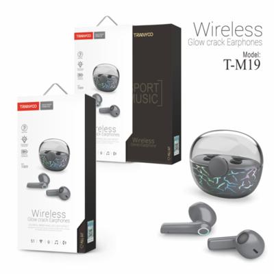 Wireless  Glow crack Earphones T-M19 