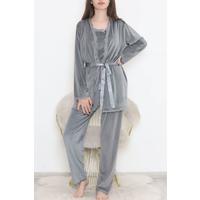 Velvet Set of 3 Suit Gray - 667.1287.