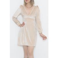 Velvet Dress Beige - 3545.1595.