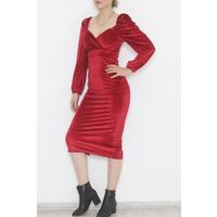 Velvet Dress Claret Red - 3675.1595.