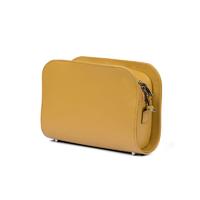 Women's bag made of genuine leather Cross Body CB1005. MUSTARD