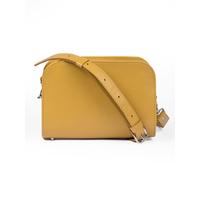 Women's bag made of genuine leather Cross Body CB1005. MUSTARD