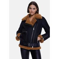 Kadın Moda Ceket, Zencefil Kıvırcık Yünlü Çıtır Kahve BK27-CRS-BRN-GCW