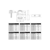 Кале 20 мм сұр құлып KD-001/10-120