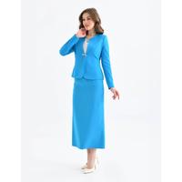 Pencil Skirt Suit Sky Blue