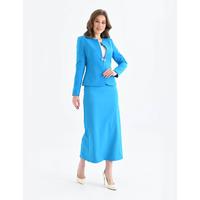 Pencil Skirt Suit Sky Blue