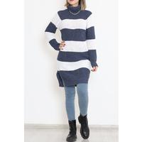 Thick Striped Thessaloniki Sweater Indigo - 15159.1319.