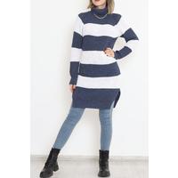 Thick Striped Thessaloniki Sweater Indigo - 15159.1319.