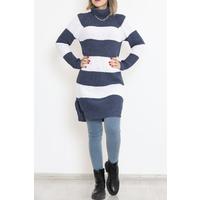 Thick Striped Thessaloniki Sweater Indigo - 15159.1319.