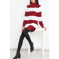 Thick Striped Thessaloniki Sweater Claret Red - 15159.1319.