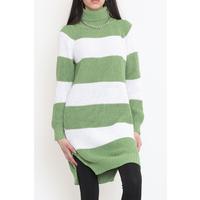 Thick Striped Thessaloniki Sweater Grassgreen - 15159.1319.