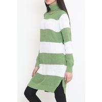 Thick Striped Thessaloniki Sweater Grassgreen - 15159.1319.