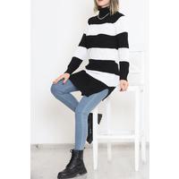 Thick Striped Thessaloniki Sweater Black and White - 15159.1319.