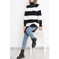 Thick Striped Thessaloniki Sweater Black and White - 15159.1319.