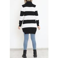 Thick Striped Thessaloniki Sweater Black and White - 15159.1319.