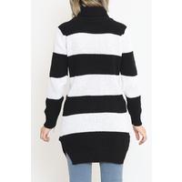 Thick Striped Thessaloniki Sweater Black and White - 15159.1319.