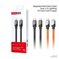 Upgraded Bold Data Cable Type-c to Lightning PD Super Fast Charger CL-2