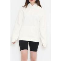 Kanguru Cep Oversize Sweat Ekru - 3080.275.