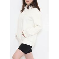 Kanguru Cep Oversize Sweat Ekru - 3080.275.