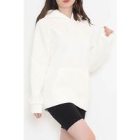 Kanguru Cep Oversize Sweat Ekru - 3080.275.