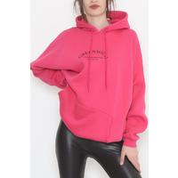 Kapşonlu Baskılı Sweat Pembe - 1253.105.