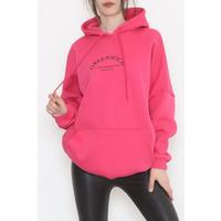 Kapşonlu Baskılı Sweat Pembe - 1253.105.