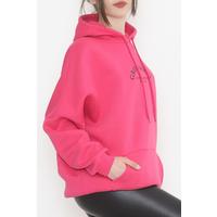 Kapşonlu Baskılı Sweat Pembe - 1253.105.