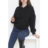 Kapşonlu Oversize Sweat Siyah - 12357.053.