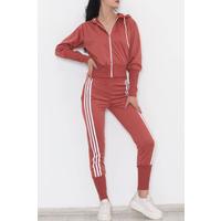 Hooded Zipper Suit Rose Dried - 007.5238.