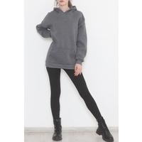 Kapşonlu Sweat Füme - 12531.1554.